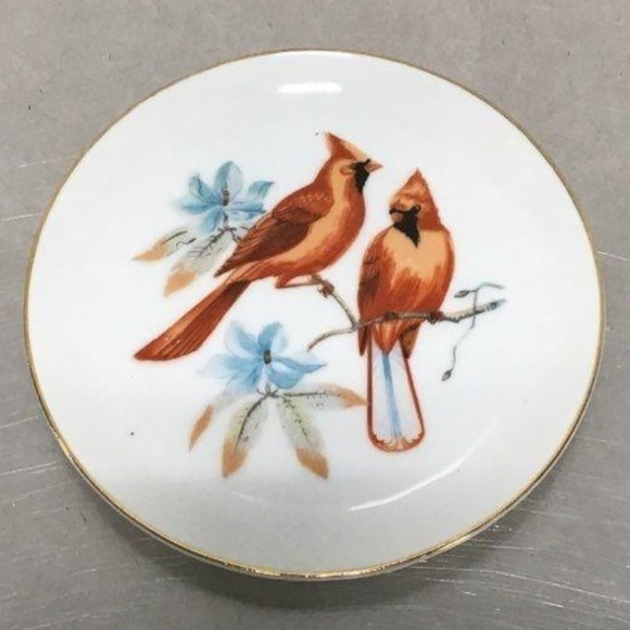 VINTAGE CHADWICK-MILLER INC. COLLECTOR DECORATIVE BIRD PLATES GOLD TRIM SET OF 4 - Picture 4 of 9